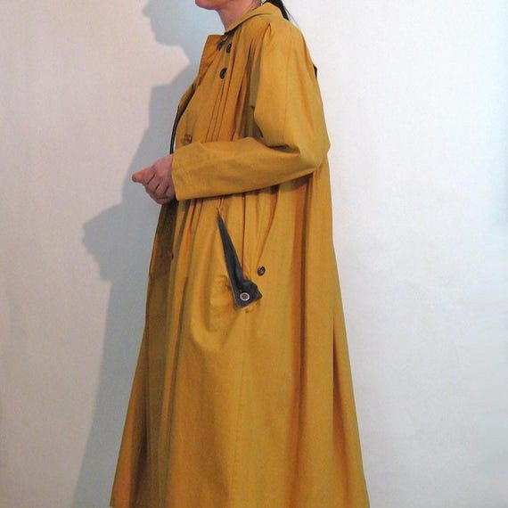 トレンチコート VETEMENTS OCHRE COTTON OVERSIZE TRENCH COAT VETEMENTS Oversize trench coat | SchaferandweinerShops