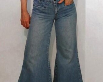 パンツ 60s 70s wrong where 70s Faded Bell Bottom Jeans 30x30.5 / Vintage 1970s Faded