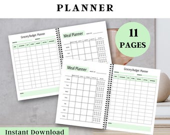 Lebensmittel Haushaltsplaner: Food Expense Tracker (Digitaler Download)