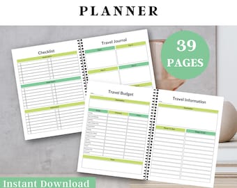 Afdrukbare reisbudgetplanner: organisator reisfinanciering (pdf)