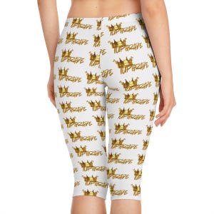 Capri Leggings, Upgrade Design, Gold Accent, Comfortable & Stylish, Yoga Pants, Workout Leggings, Women&#39;s Activewear