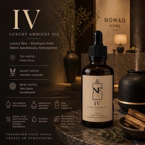 Luxury Diffuser Oil, Pure Fragrance Oil Blend for Waterless Diffusers, Spa Hotel Home Scent, 30ml Ambient Oil
