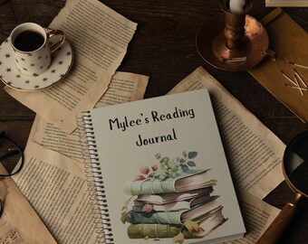 パーソナライズされた読書日記、読書愛好家へのギフト、司書へのギフト、読書好きの執筆日記、文学ギフト、読書クラブギフト、退職ギフト