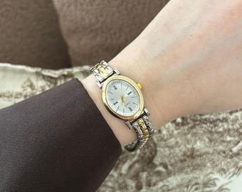 ヴィンテージ YSL イヴ・サンローラン メンズ腕時計 - ゴールドベゼル