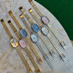Vintage Style Oval Watch for Women – Minimalist Elegant Bracelet Watch, Gift for Her, Present for Her, Wife Gift, Girl Watch, Adjustable