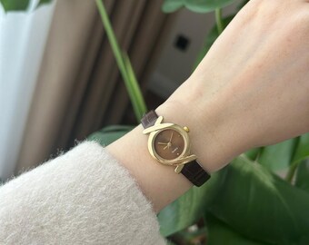 Lorus Womens Gold-Tone Lume Glow Watch With Braided Leather Strap & Water-Resis Lorus Womens Gold-Tone Lume Glow Watch With Braided Leather  main image 3
