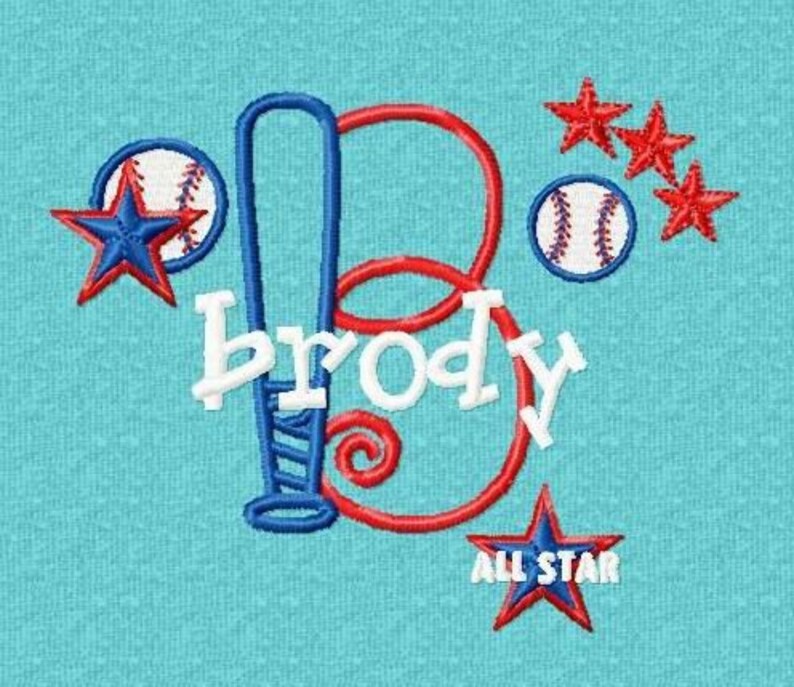 Monogram Set 11 Baseball Font Machine Embroidery Designs - Etsy