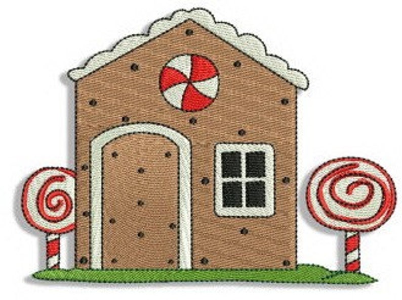 Sweet Gingerbread House 2 Machine Embroidery Design 4x4 & Etsy