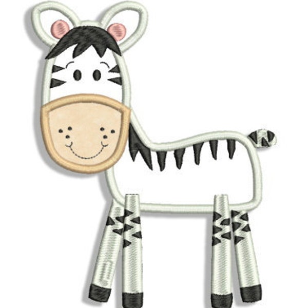 Zebra Applique Etsy