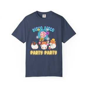 Cute Disco Pet Hamster Party Unisex T-Shirt, Fun Graphic Tee for Music Lovers, Casual Wear, Gift for Friends, Celebration Shirt