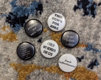 LIMITED EDITION Selection of 1" (25mm) Button Badges #2