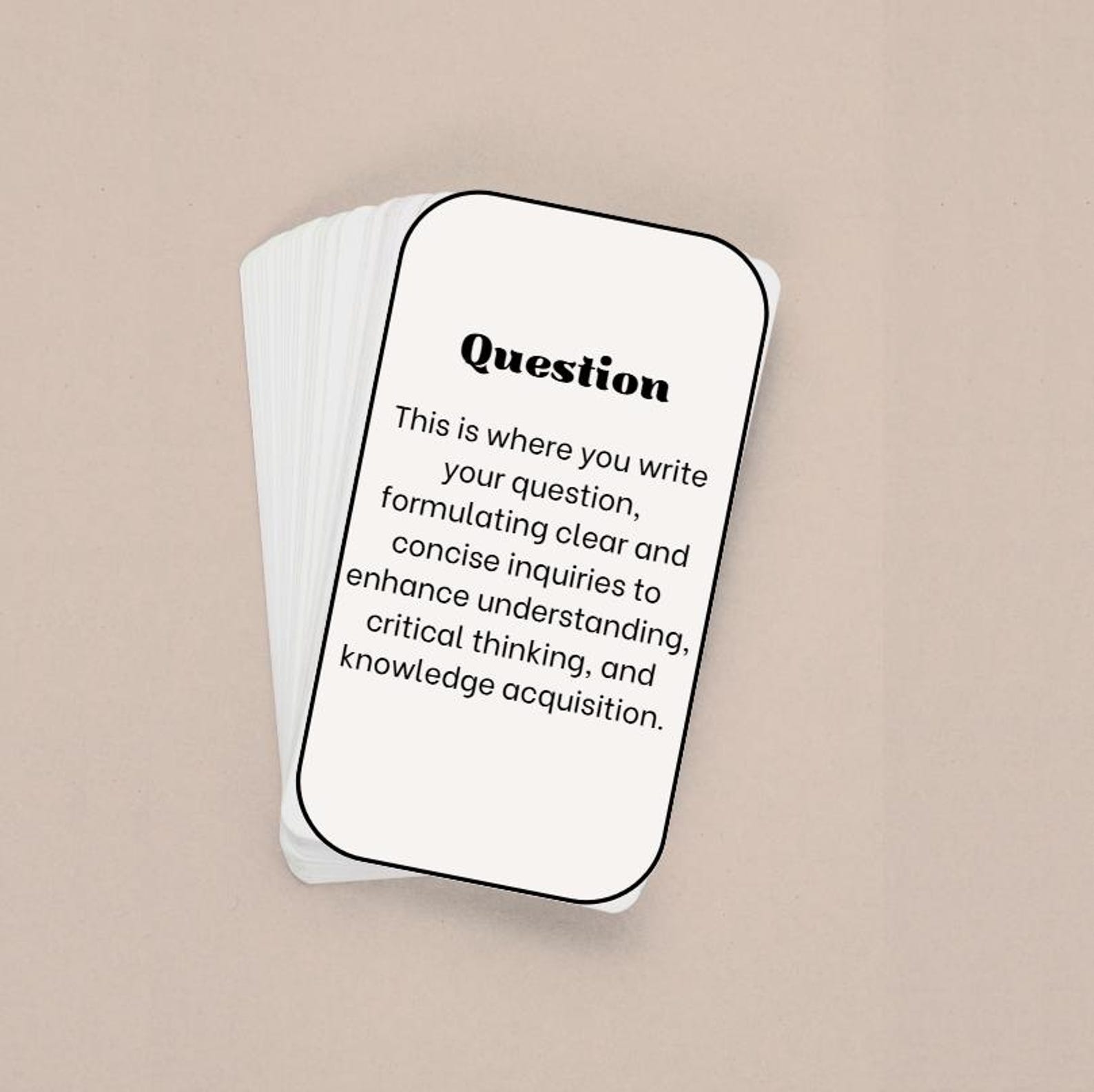 Editable Aesthetic Flashcard Template | PDF Download | Study Cards for ...