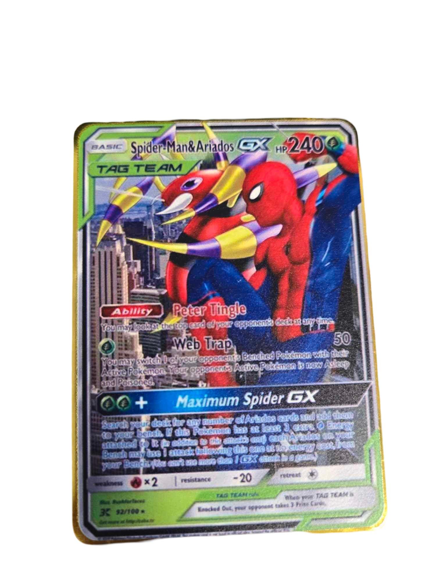 spiderman pokemon card Tag Team Tin main image 1