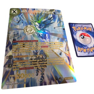 SS2 Gohan Super Saiyan Dragon Ball Super Card – Custom Large Dragon Ball Super Card | Proxy | Fan Art Card | Posters, Oversized Dragon Ball