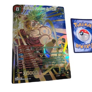 Broly Tenacious Ansturm Dragon Ball Super Card - Benutzerdefinierte große Dragon Ball Super Card | Proxy | Fankunst Karte | Poster, Übergröße