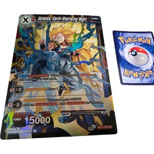 Gotenks Dragon Ball Super Card – Custom Large Dragon Ball Super Card | Proxy | Fan Art Card | Posters, Oversized Dragon Ball Cards