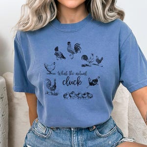 Charming Chicken Graphic Tee, Fun Farm Animal Shirt, Farmhouse Decor Apparel, Chicken Lover Tee, Soft Farm Life Shirt, Shirts for Farmers