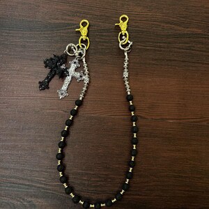 Double Cross Wallet Chain,Jeans Wallet Chain,Gothic Wallet Chain,Biker Wallet Chain,Key Charm Bag Chain,Punk Wallet Chain,Y2K keychain