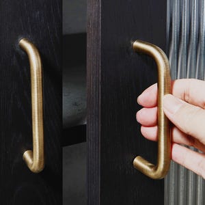 Distressed Brass Cabinet Drawer Pulls/Brass Bathroom Handles/Bar Kitchen Pulls/Shoe Box Wardrobe Knobs Pull/Dressing Handles/Hardware Pull