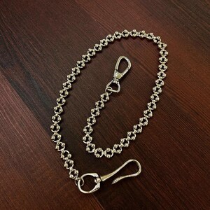 Double bead circle Wallet Chain ,Jeans Chain,Gothic Pants Chain,Biker Wallet Chain,Handmade Wallet Chain,Punk Wallet Chain,Chain Accessories