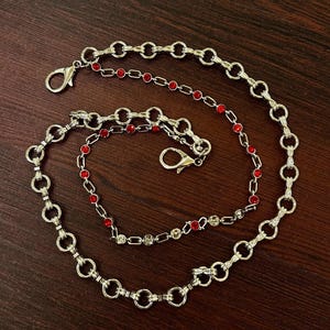 Ruby metal Wallet Chain ,Jeans Chain,Gothic Pants Chain,Biker Wallet Chain,Handmade Wallet Chain,Punk Wallet Chain,Chain Accessories