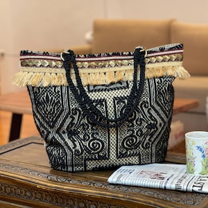 Handcrafted bags made from traditional greek handwoven textiles.A fusion of folk art and sustainability,turning heritage into modern fashion