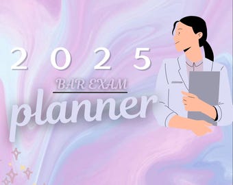 Customizable Bar Exam Planner