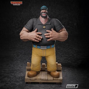 Figurka 3D z żywicy – Bluto – postać z kreskówki | Malowany ręcznie przedmiot rzemieślniczy - drukowany w 3D - pomysł na prezent dla geeków.