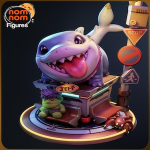 3D Resin Figurine – Jeff – Video Game Character | Hand-Painted Artisan Piece – 3D Printing – Geek Gift Idea.