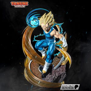 3D Resin Figurine – Vegeta Majin – Manga Character | Hand-Painted Artisan Piece – 3D Printing – Geek Gift Idea.