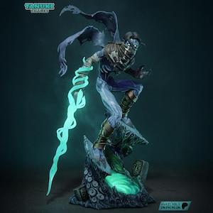 3D Resin Figurine – Raziel – Video Game Character | Hand-Painted Artisan Piece – 3D Printing – Geek Gift Idea.