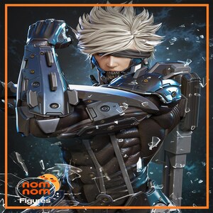 3D Resin Figurine – Raiden – Video Game Character | Hand-Painted Artisan Piece – 3D Printing – Geek Gift Idea.