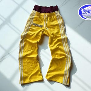 Y2K Striped Streetwear Pants | Wide Leg Elastic Trousers | Retro Harajuku Baggy Jogger | Loose High Waist Casual | Hip Hop Fashion Bottoms