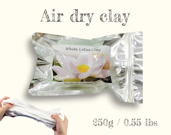 White Air Dry Clay Smooth Lightweight auto dry nontoxic Shape for Crafts Sculpting School Projects, Creative DIY Art fake artificial flower