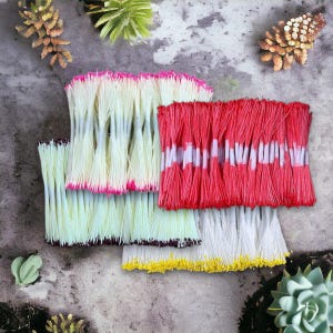 Kunstmatige handgemaakte bloem meeldraden Stuifmeel Bloemen ambachtelijke benodigdheden voor nep kleibloem voor cadeaus kaartdecoratie maken voor moeder, oma.