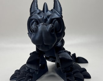 Mini dragón Wyvern bebé: figura articulada de fantasía o coleccionable, regalo para amantes de los dragones.