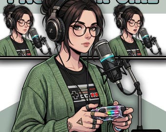 Female PNGTuber Model / Default PNGTuber Girl / VeadoTube Model / Cute PNG Tuber Model / Vtuber Model, Twitch Avatar, GIFTuber