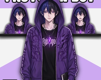 Male PNGTuber Model / Default Male PNGTuber Model / VeadoTube Model / Cute PNG Tuber Model / Vtuber Model, Twitch Avatar, GIFTuber