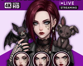 Female PNGTuber Model / Default PNGTuber Girl / VeadoTube Model / Cute PNG Tuber Model / Vtuber Model, Twitch Avatar, GIFTuber