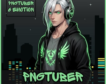 Male PNGTuber Model, Default Male PNGTuber Model, VeadoTube Model, Cute PNG Tuber Model, Vtuber Model, Twitch Avatar, GIFTuber