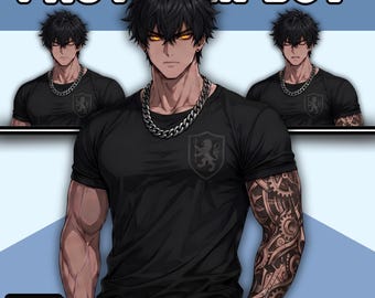 Male PNGTuber Model / Default Male PNGTuber Model / VeadoTube Model / Cute PNG Tuber Model / Vtuber Model, Twitch Avatar, GIFTuber