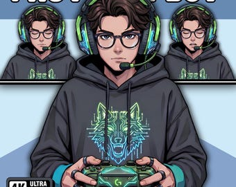 Male PNGTuber Model / Default Male PNGTuber Model / VeadoTube Model / Cute PNG Tuber Model / Vtuber Model, Twitch Avatar, GIFTuber