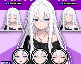 Female PNGTuber Model / Default PNGTuber Girl / VeadoTube Model / Cute PNG Tuber Model / Vtuber Model, Twitch Avatar, GIFTuber