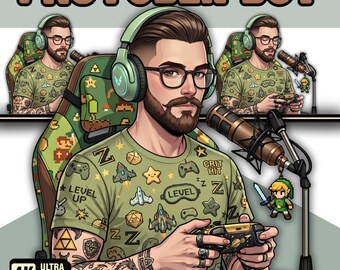 Male PNGTuber Model / Default Male PNGTuber Model / VeadoTube Model / Cute PNG Tuber Model / Vtuber Model, Twitch Avatar, GIFTuber