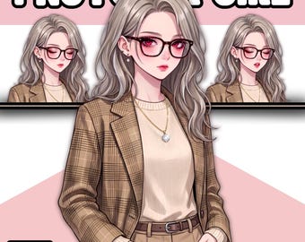 Female PNGTuber Model / Default PNGTuber Girl / VeadoTube Model / Cute PNG Tuber Model / Vtuber Model, Twitch Avatar, GIFTuber