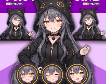 Female PNGTuber Model / Default PNGTuber Girl / VeadoTube Model / Cute PNG Tuber Model / Vtuber Model, Twitch Avatar, GIFTuber