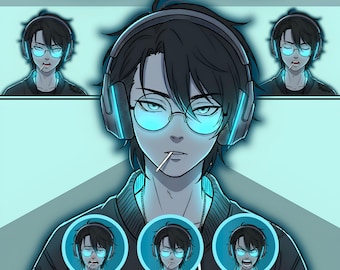 Male PNGTuber Model / Default Male PNGTuber Model / VeadoTube Model / Cute PNG Tuber Model / Vtuber Model, Twitch Avatar, GIFTuber