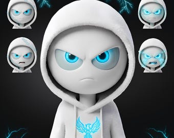 Male PNGTuber Model, Default Male PNGTuber Model, VeadoTube Model, Cute PNG Tuber Model, Vtuber Model, Twitch Avatar, GIFTuber