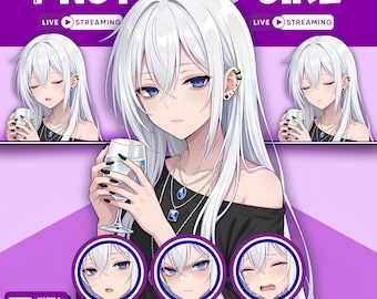 Female PNGTuber Model / Default PNGTuber Girl / VeadoTube Model / Cute PNG Tuber Model / Vtuber Model, Twitch Avatar, GIFTuber