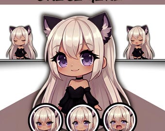 Female PNGTuber Model / Default PNGTuber Girl / VeadoTube Model / Cute PNG Tuber Model / Vtuber Model, Twitch Avatar, GIFTuber